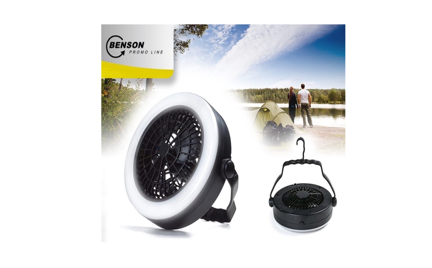BENSON - Ventilateur  & Lampe LED  (2 en 1)