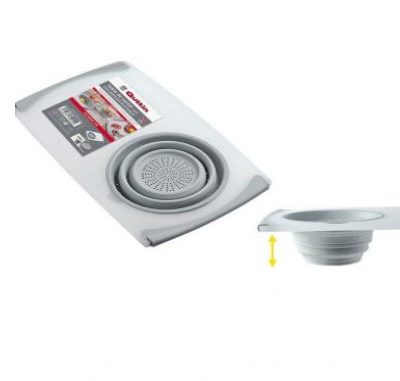 Planche à découper pliable avec essoreuse (49.5x28cm)