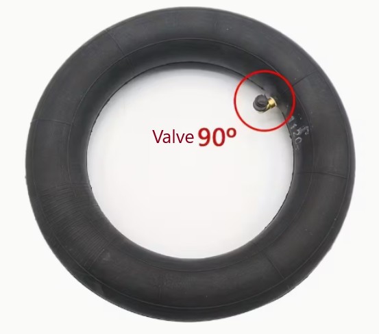 Chambre à air 10 x 2.50 valve à 90°